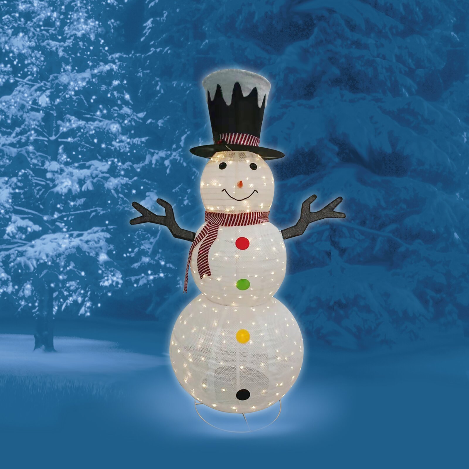 The Holiday Aisle? Glitter Snowman Lighted Display